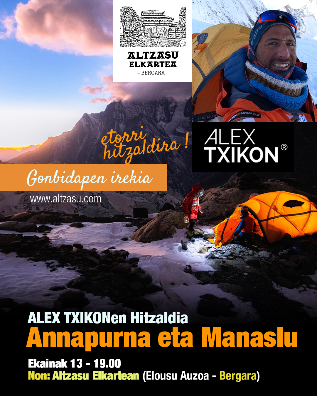 Alex txikon hitzaldia